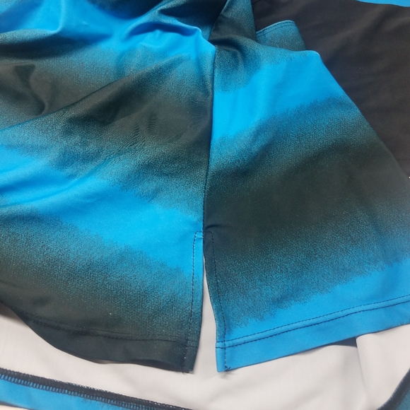 Ombre Blue and Black 2 Piece Bathing Suit - Picture 12 of 13